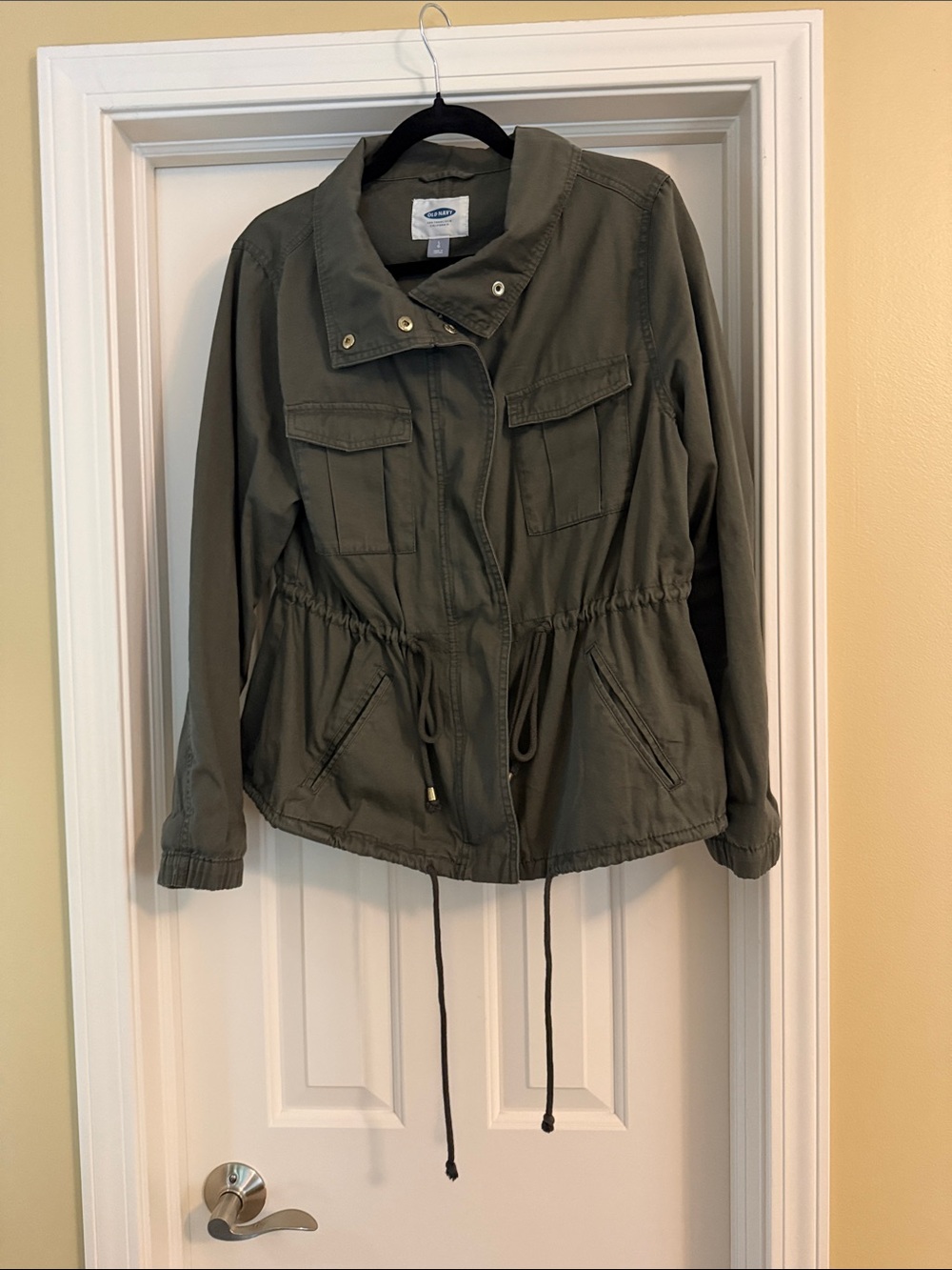 Old Navy Olive Green Utility Drawstring Jacket